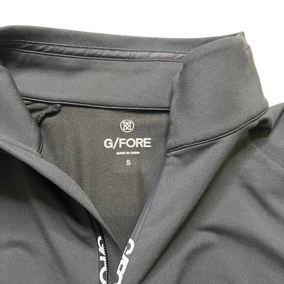 G/FORE Quarter Zip Pullover Onyx Black Men’s Size S Golf Performance Top - Picture 3 of 11